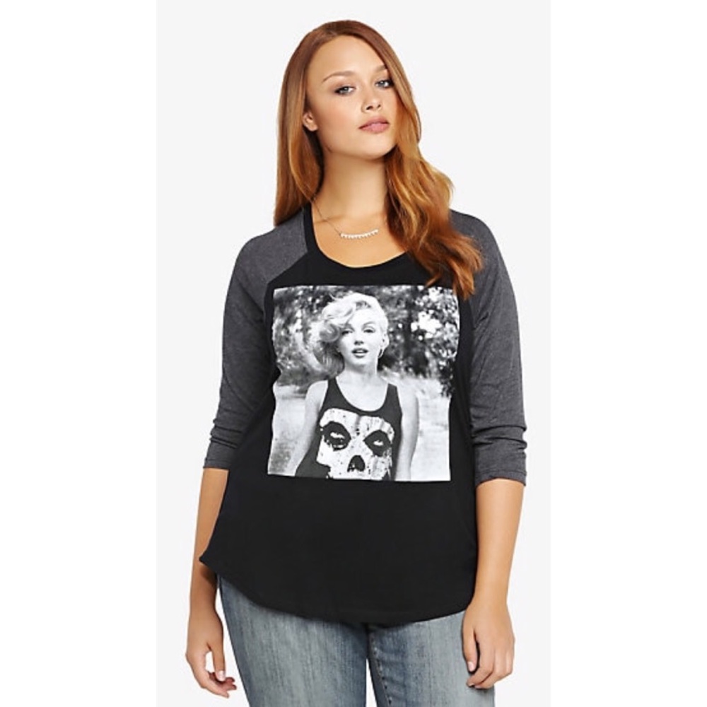 Torrid Misfits Marilyn Raglan Tee